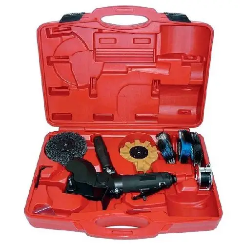 UT8775-ABK Multifunctionele pneumatische slijp/schuur machine met accessoires.